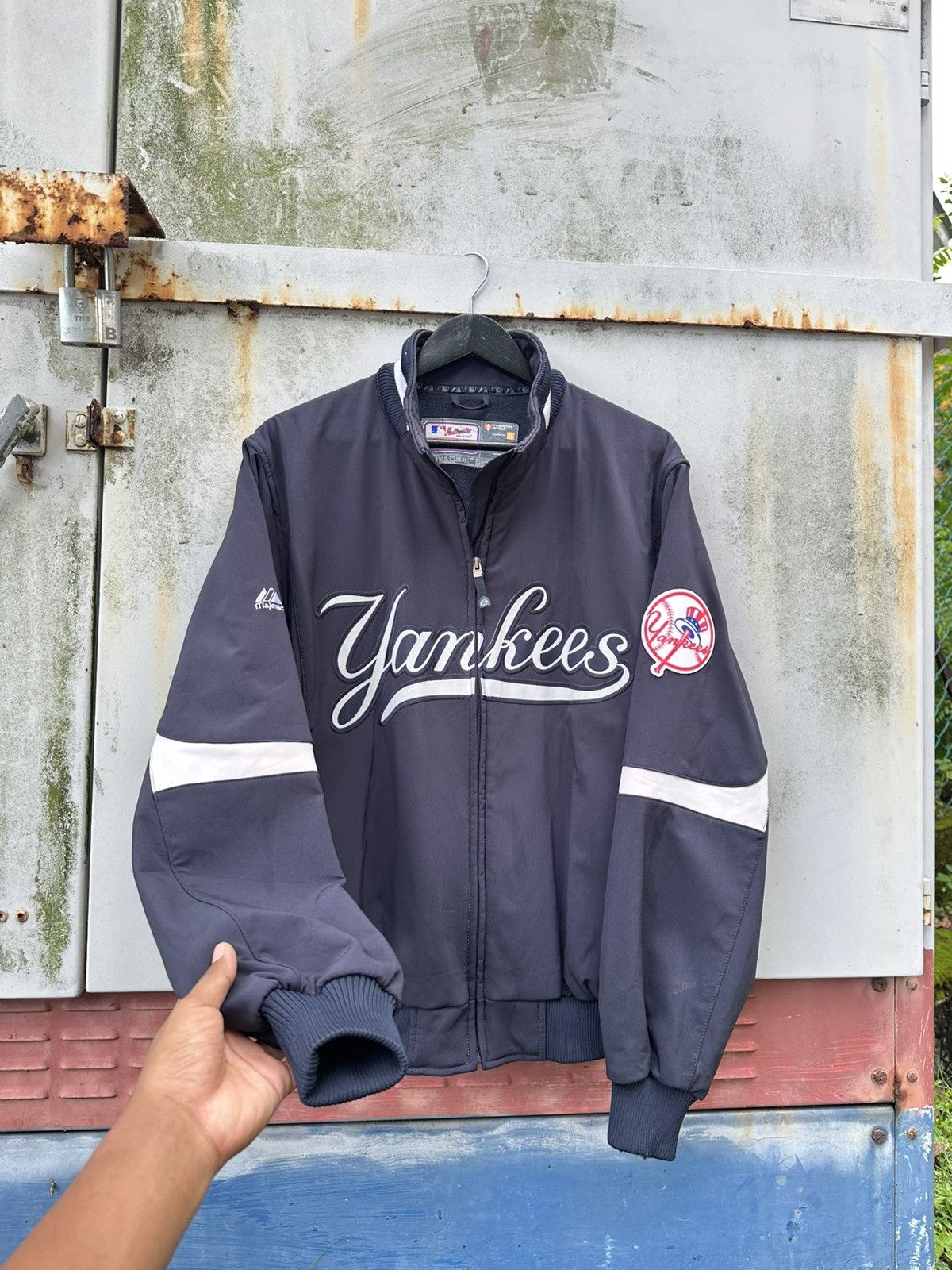 Majestic 👹Yankees X Majestic MLB Bomber Jacket Size US M / EU 48-50 / 2 - 7 Thumbnail