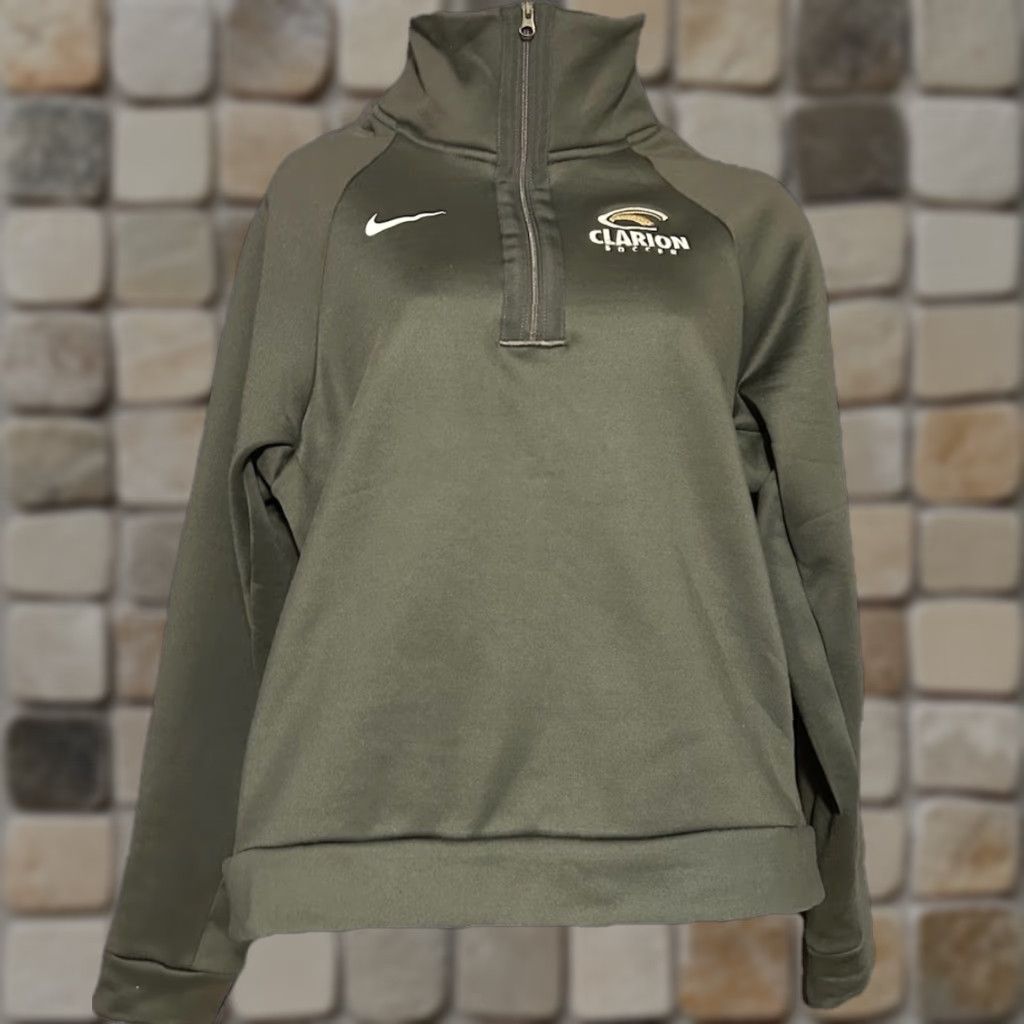 Nike Nike Clarion University Soccer 1/4 Zip Dark Gray Pullover Jacket Women Small Size S / US 4 / IT 40 - 1 Thumbnail