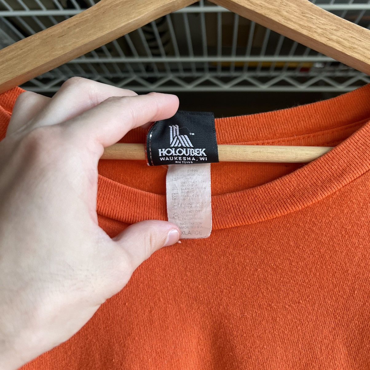 Vintage 2000s orange harley davidson college station tee Size US XL / EU 56 / 4 - 4 Thumbnail