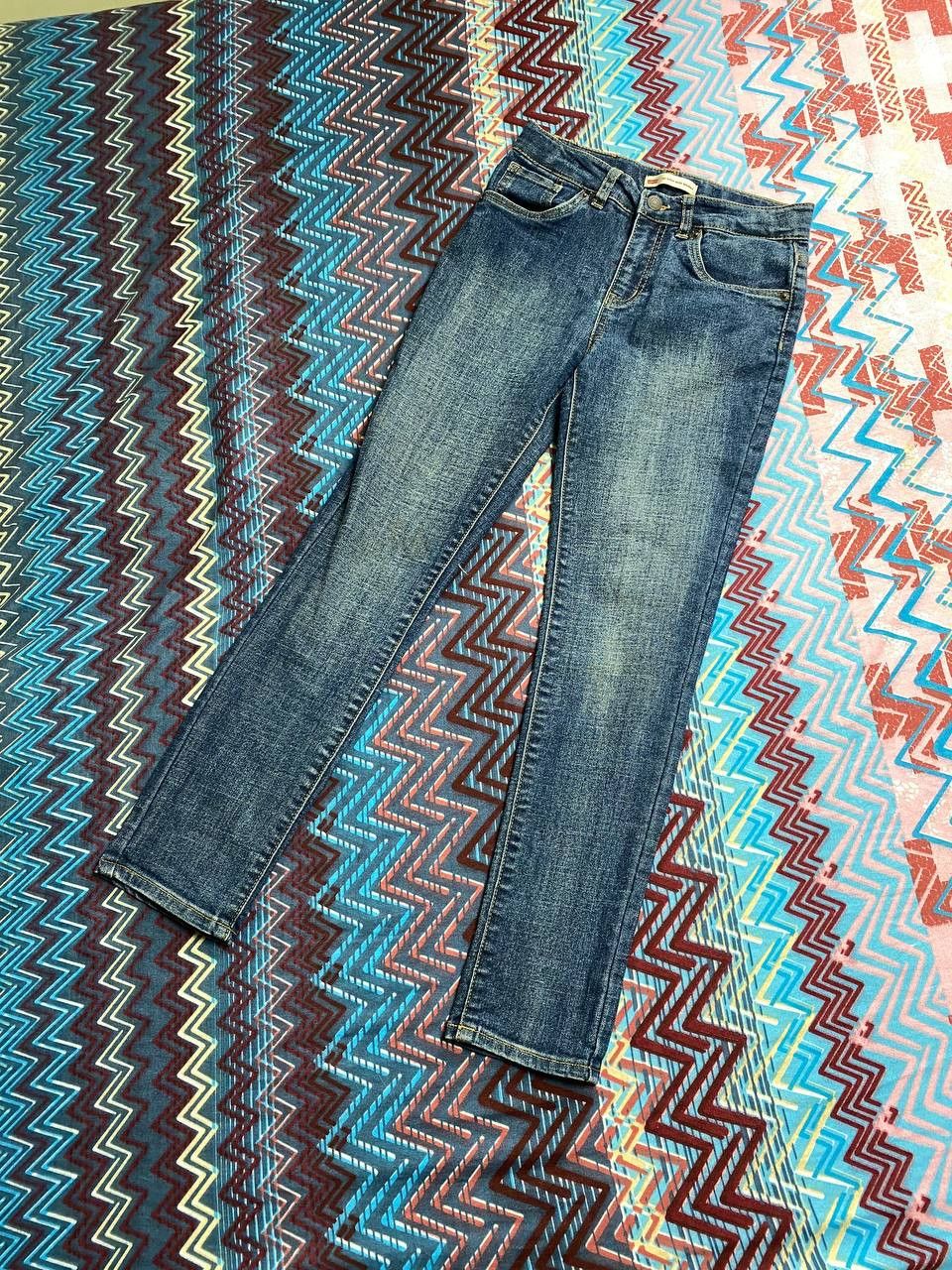 Levi's × Vintage Levi's 721 High Rise Skinny Cropped Denim Jeans Size 25" / US 0 / IT 36 - 15 Thumbnail