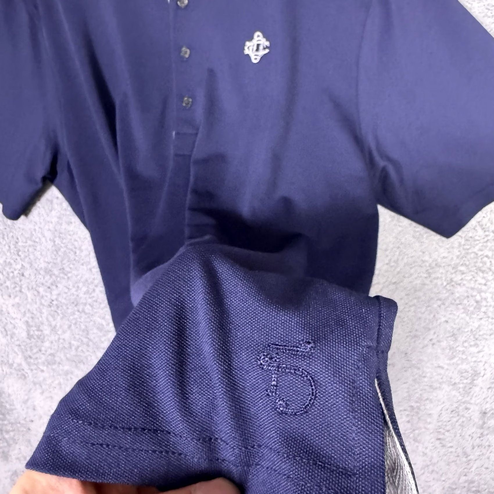 Vintage Field Day Sporting Co. Polo Shirt Men XL Pique Pima Cotton Notched Collar Blue Jersey Polo Shirt Regular Mens Size US XL / EU 56 / 4 - 7 Thumbnail