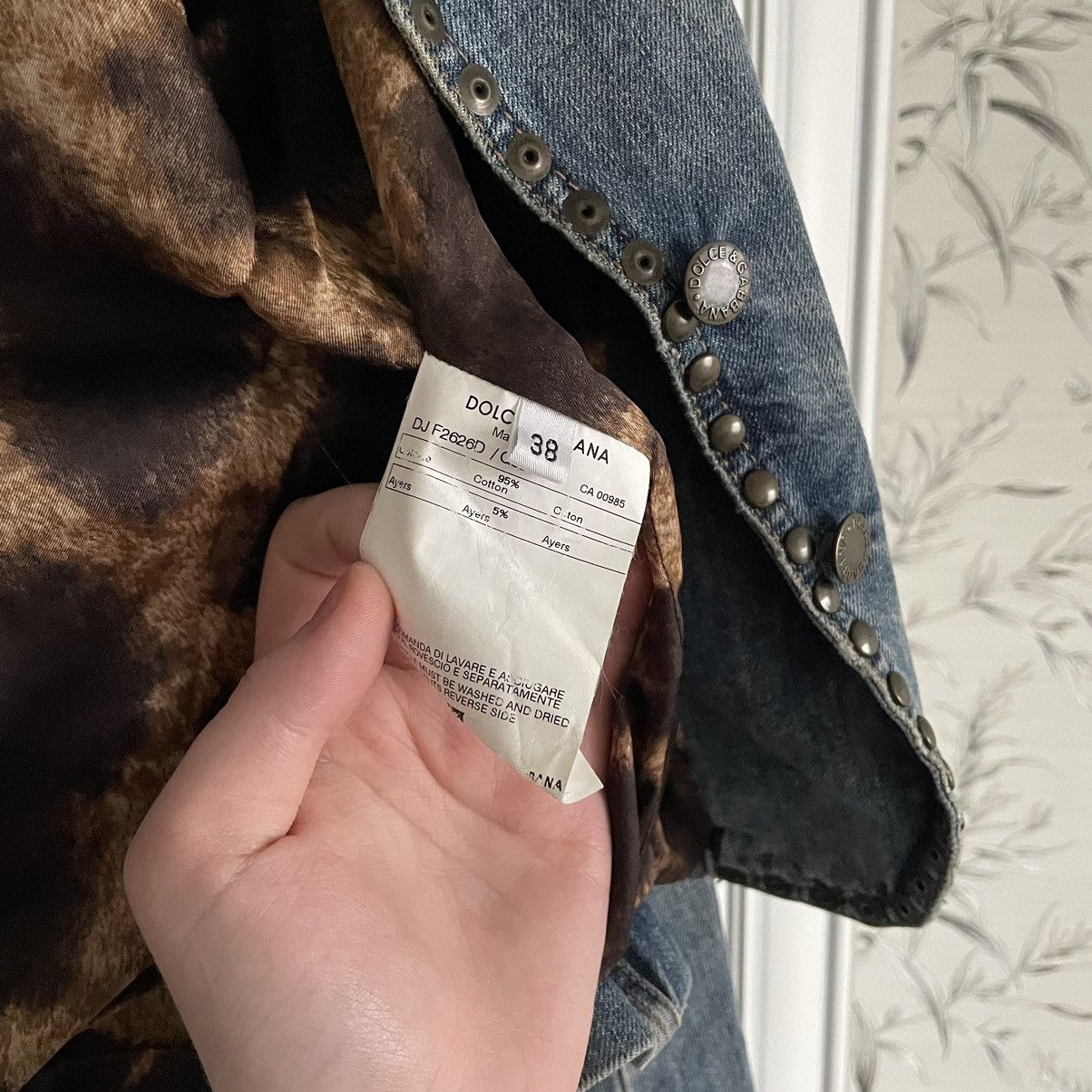Dolce & Gabbana Vintage Avant-Garde Dolce & Gabbana Mainline Denim Jacket Size XS / US 0-2 / IT 36-38 - 11 Thumbnail