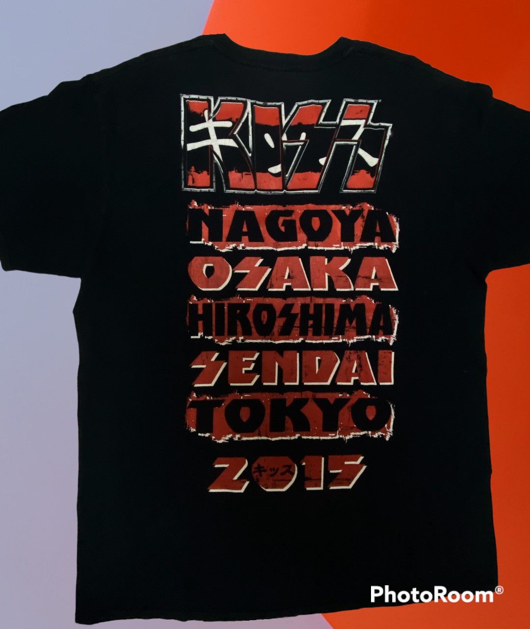Band Tees × Gildan × KISS Kiss - Nagoya Tokyo Japan 2015 Band Tee Size US L / EU 52-54 / 3 - 5 Thumbnail