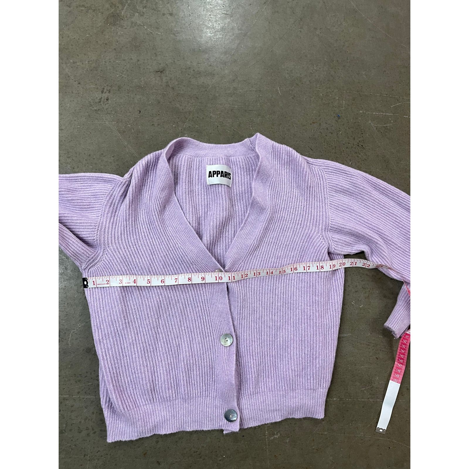 APPARIS Apparis- Molly Cropped Cardigan / Lavender / M Size M / US 6-8 / IT 42-44 - 5 Thumbnail
