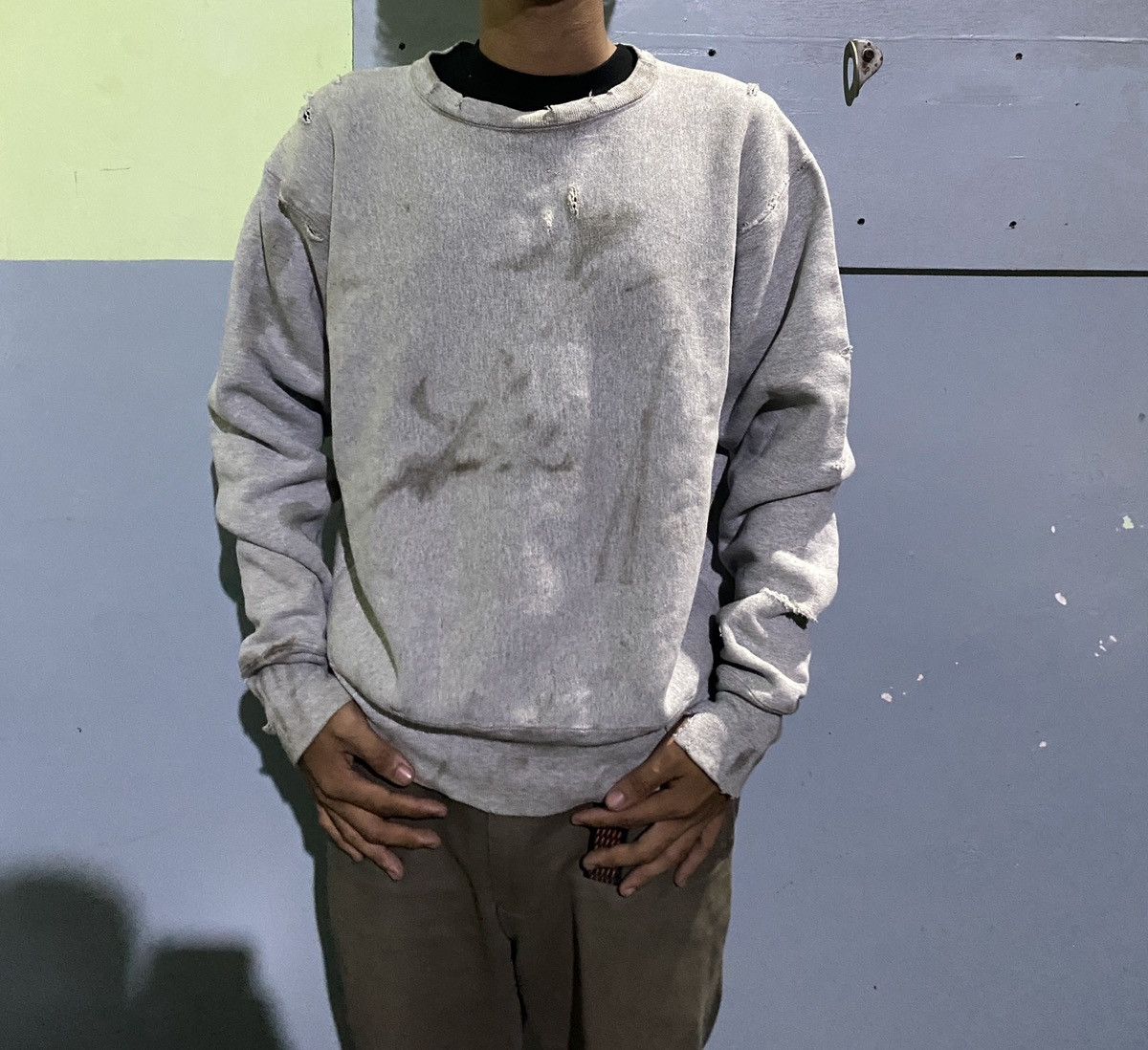 Champion VINTAGE CHAMPION DISTRESSED STAIL OIL ERD STYLE Size US L / EU 52-54 / 3 - 12 Thumbnail