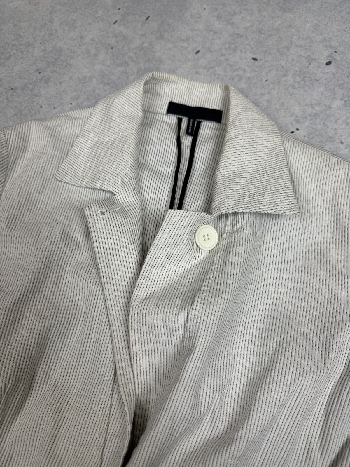Jil Sander Women’s Jil Sander Striped Cotton Blazer Y2K Size S / US 4 / IT 40 - 5 Thumbnail