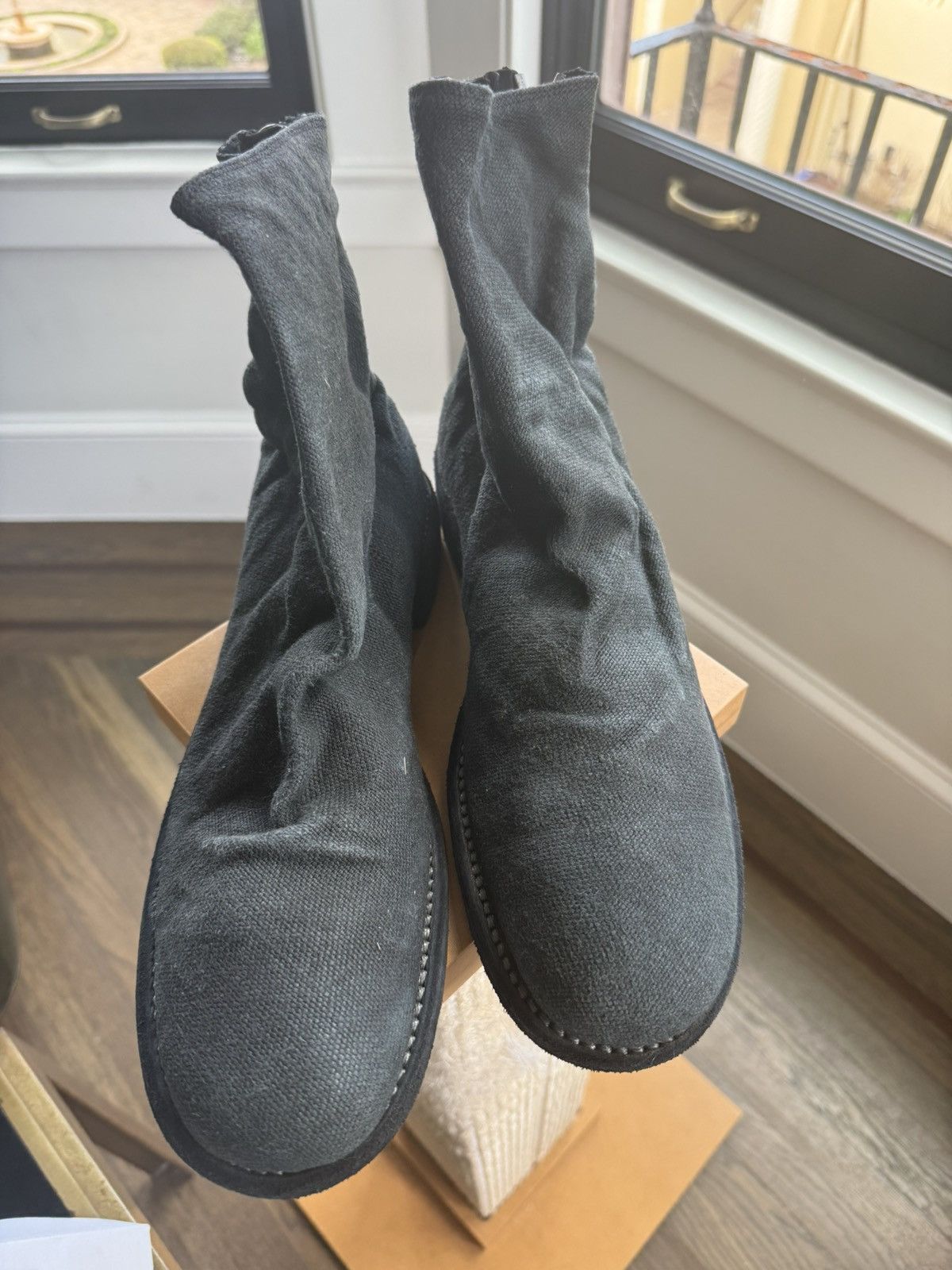 Guidi GUIDI 986 back zips Linen over Leather BNIB Size US 9 / EU 42 - 1 Thumbnail