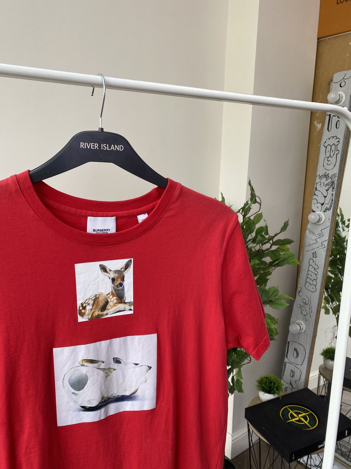 Burberry × Vintage Vintage Burberry Deer Print Short Sleeve T-Shirt Size US S / EU 44-46 / 1 - 6 Thumbnail