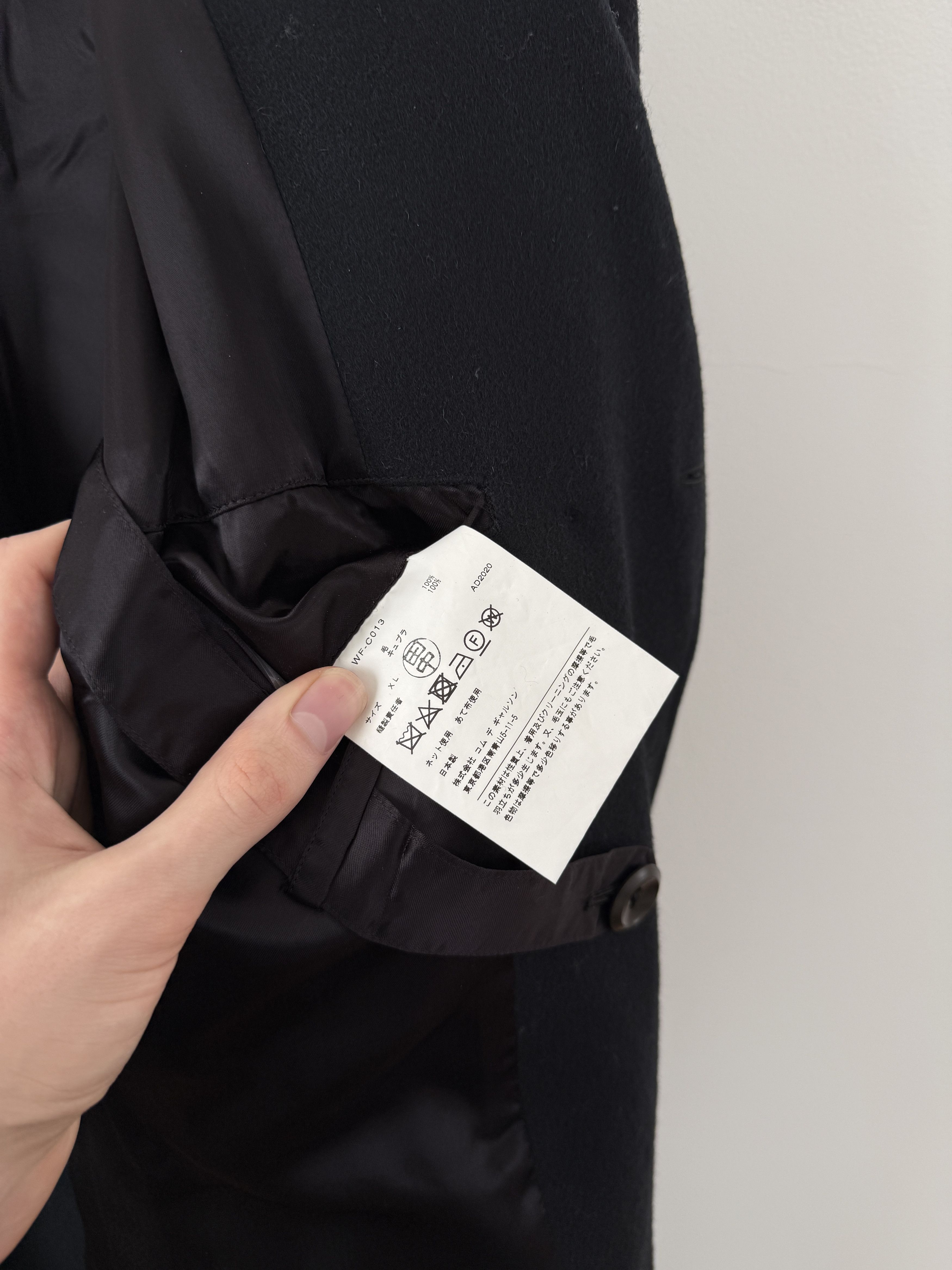 Junya Watanabe Comme Des Garcons MAN Wool Double Breasted Overcoat Size US XL / EU 56 / 4 - 16 Thumbnail