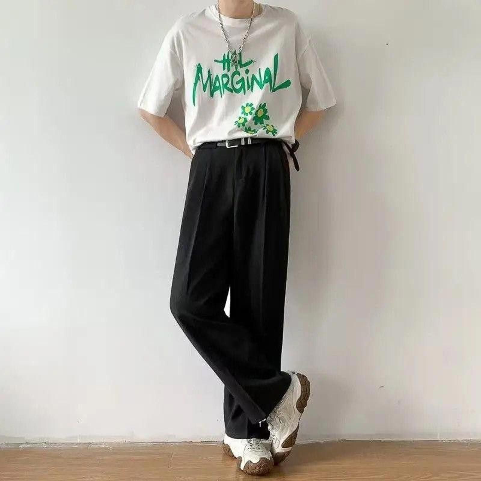 Vintage Black Baggy Straight Leg Pants Size US 32 / EU 48 - 1 Thumbnail