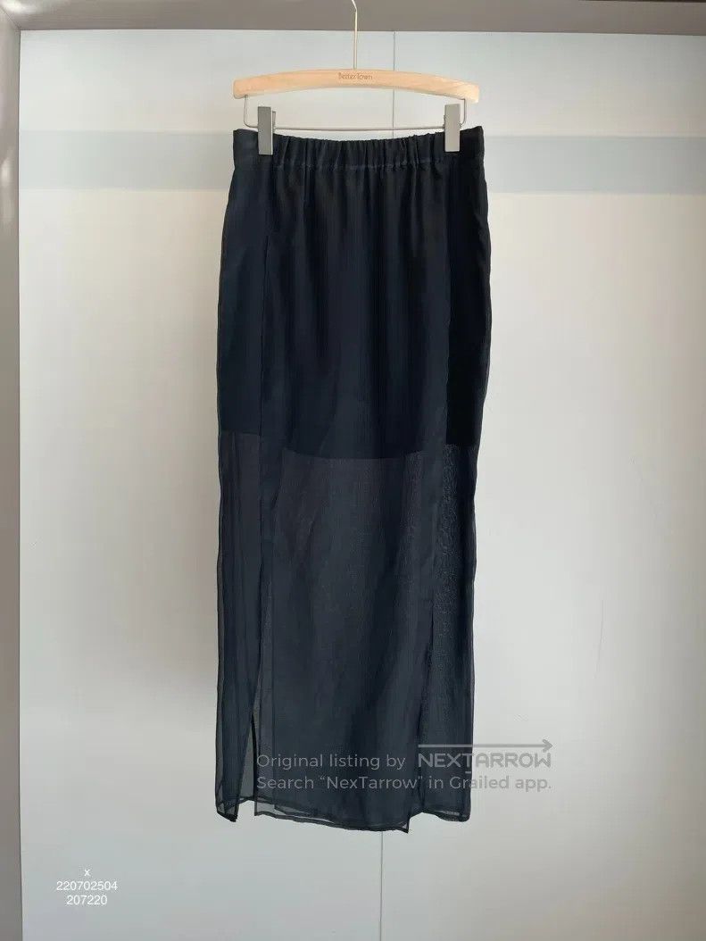 Brunello Cucinelli Brunello Cucinelli Black Silk Skirt Size 24" / US 00 / IT 34 - 1 Thumbnail