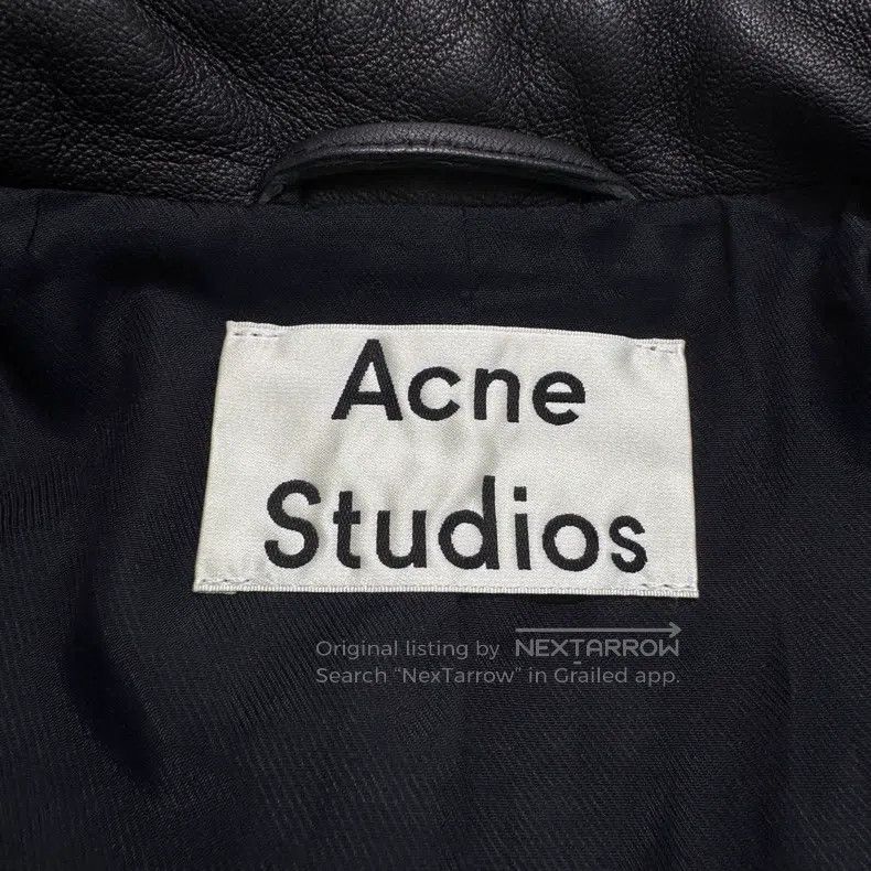 Acne Studios Acne Studios Leather Biker Jacket Size XS / US 0-2 / IT 36-38 - 3 Thumbnail