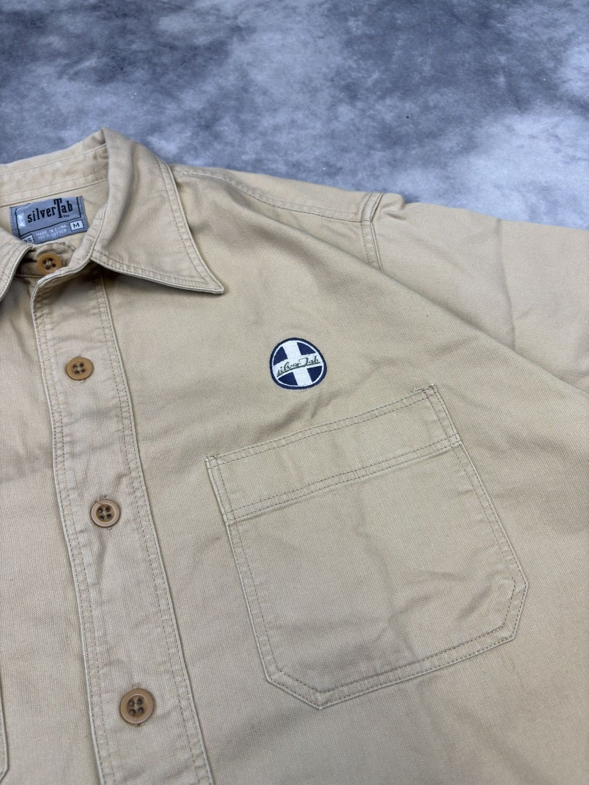 Levi's Vintage 90s Levi’s Silver Tab Shirt Button up USA Streetwear Size US M / EU 48-50 / 2 - 2 Thumbnail