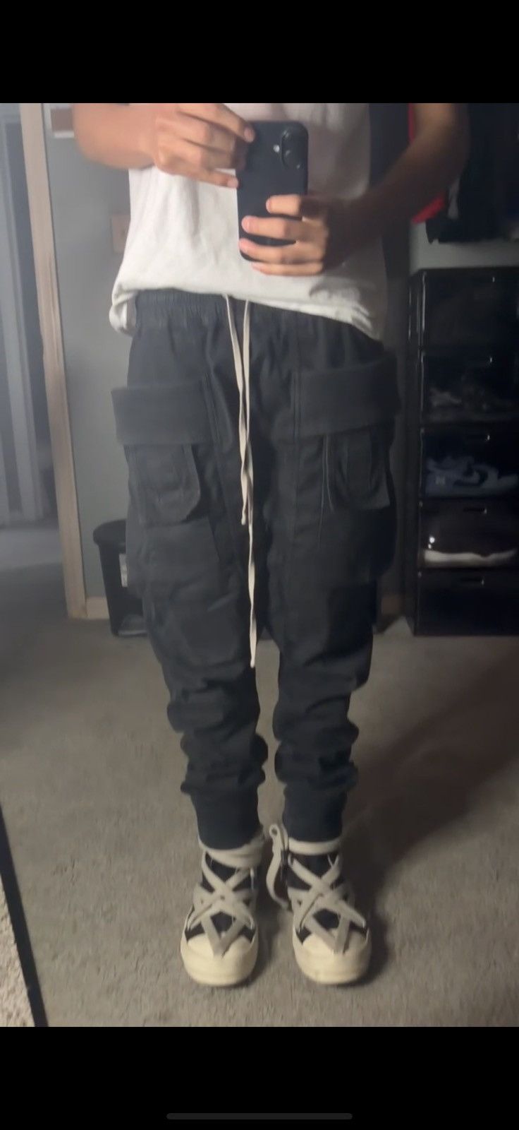 Rick Owens Drkshdw Creatch Cargo Pants Size US 30 / EU 46 - 6 Thumbnail
