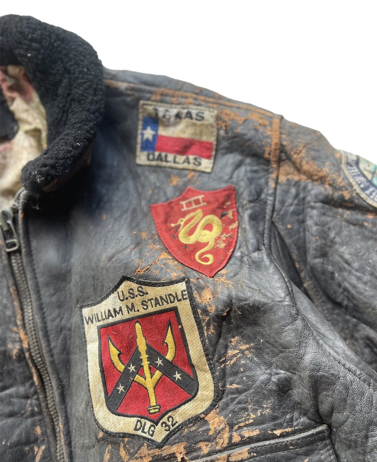 Avirex Avirex G-1 Flight Jacket ‘88 Vintage Leather US Navy Patches Size US M / EU 48-50 / 2 - 11 Thumbnail