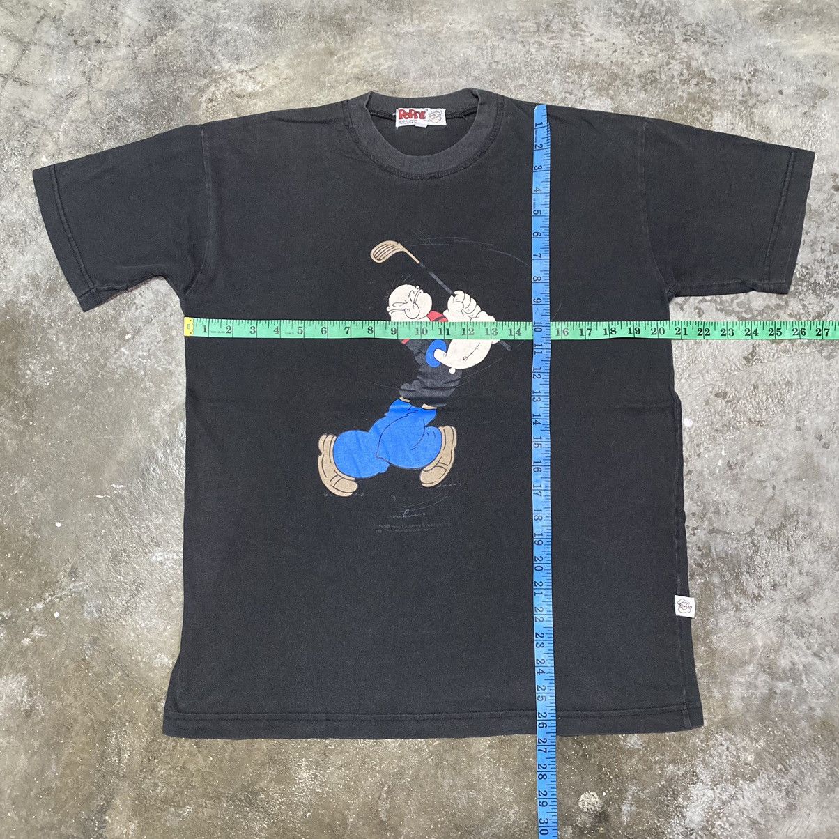 Cartoon Network × Vintage Vintage 90s Popeye The Sailor Cartoon T Shirt Size US M / EU 48-50 / 2 - 11 Thumbnail