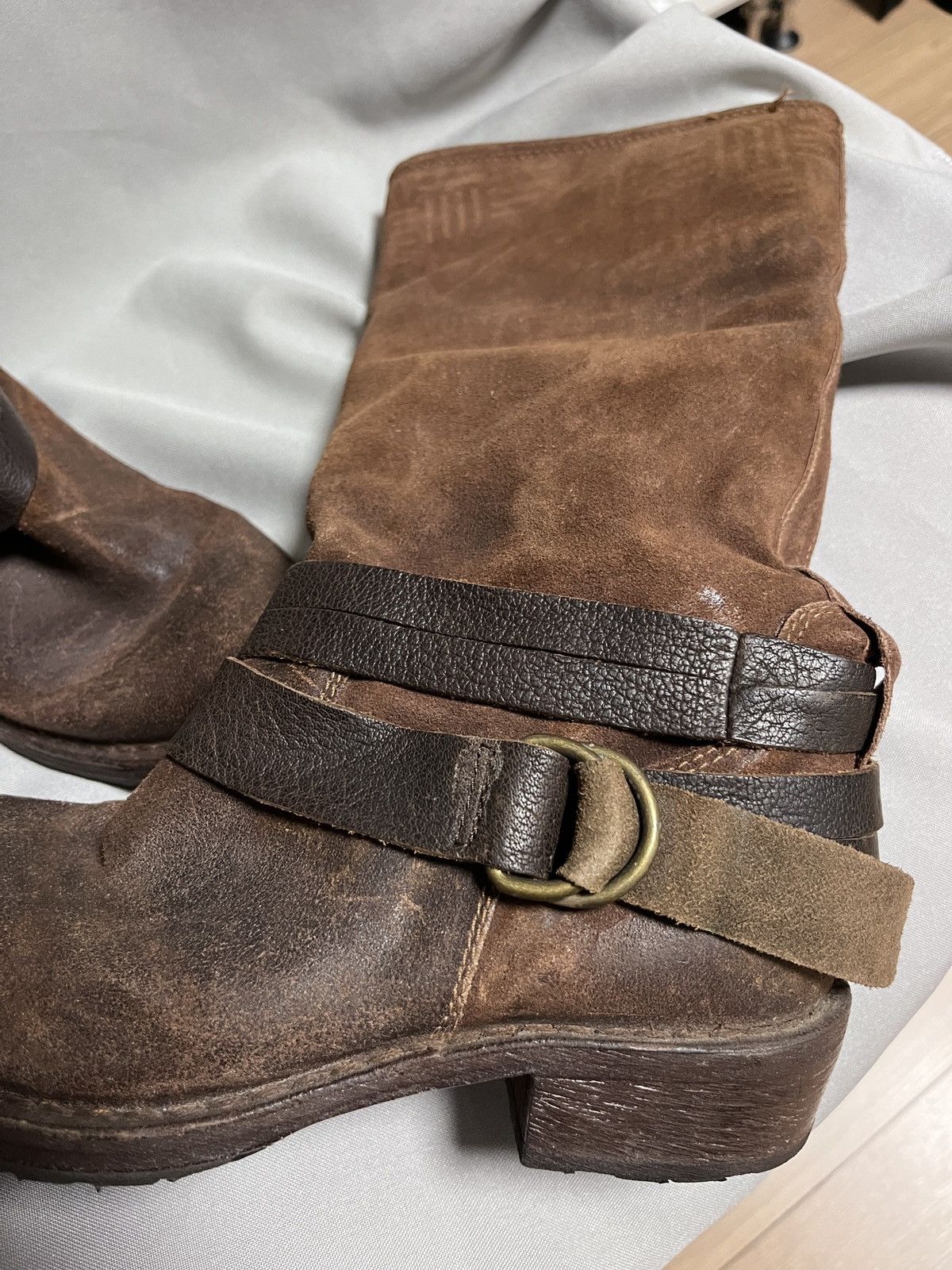 MoMA Moma Avant Garde Brown Leather + Fur Inside Warm Boots Size US 6 / IT 36 - 17 Thumbnail
