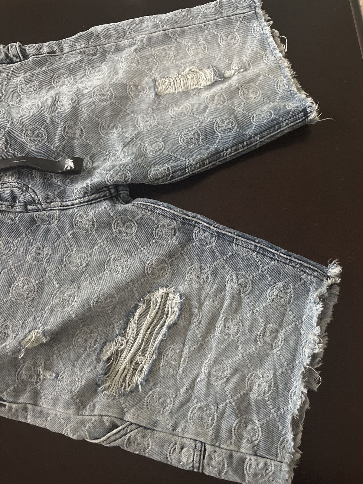 Prps PRPS Monogram Distressed Denim Jeans - Premium Japanese Selv Size US 30 / EU 46 - 1 Thumbnail