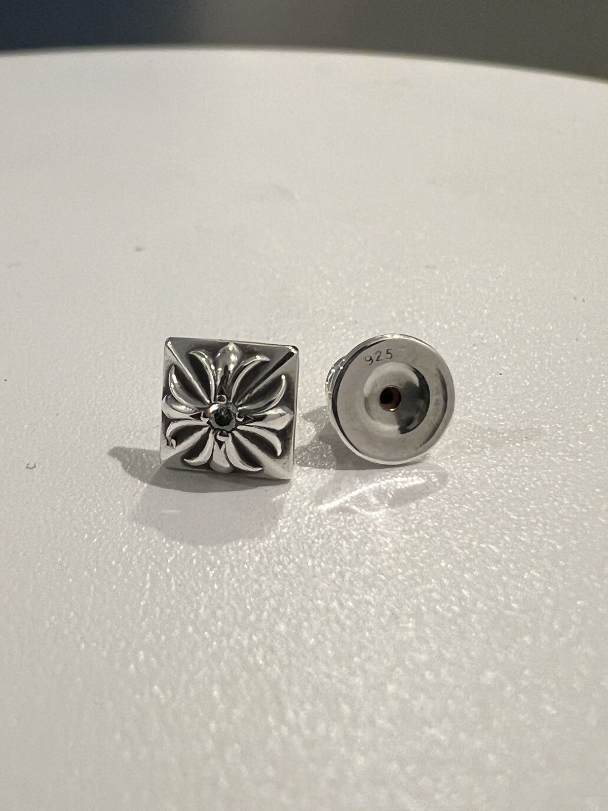 Chrome Hearts Chrome Hearts Diamond Pyramid Stud earring Size ONE SIZE - 8 Thumbnail