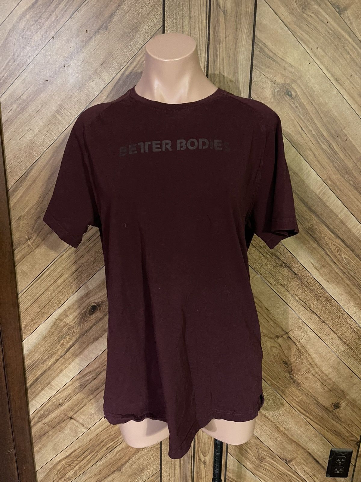 Other Better Bodies Men’s Large Burgundy Gym Tapered Tee Size US L / EU 52-54 / 3 - 2 Thumbnail