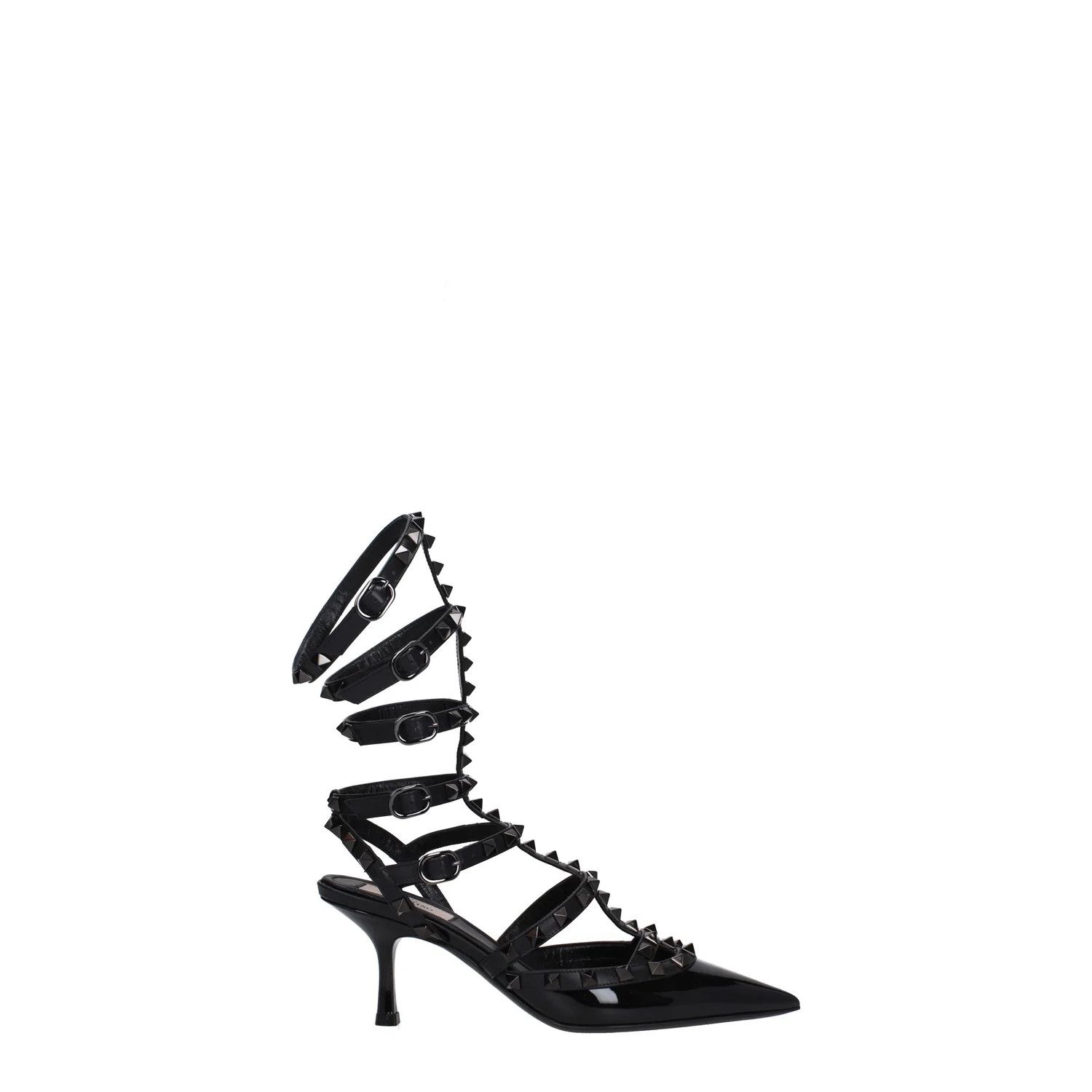 Valentino ob1o1e1224 Patent Leather Sandals in Black Size US 6.5 / IT 36.5 - 1 Thumbnail