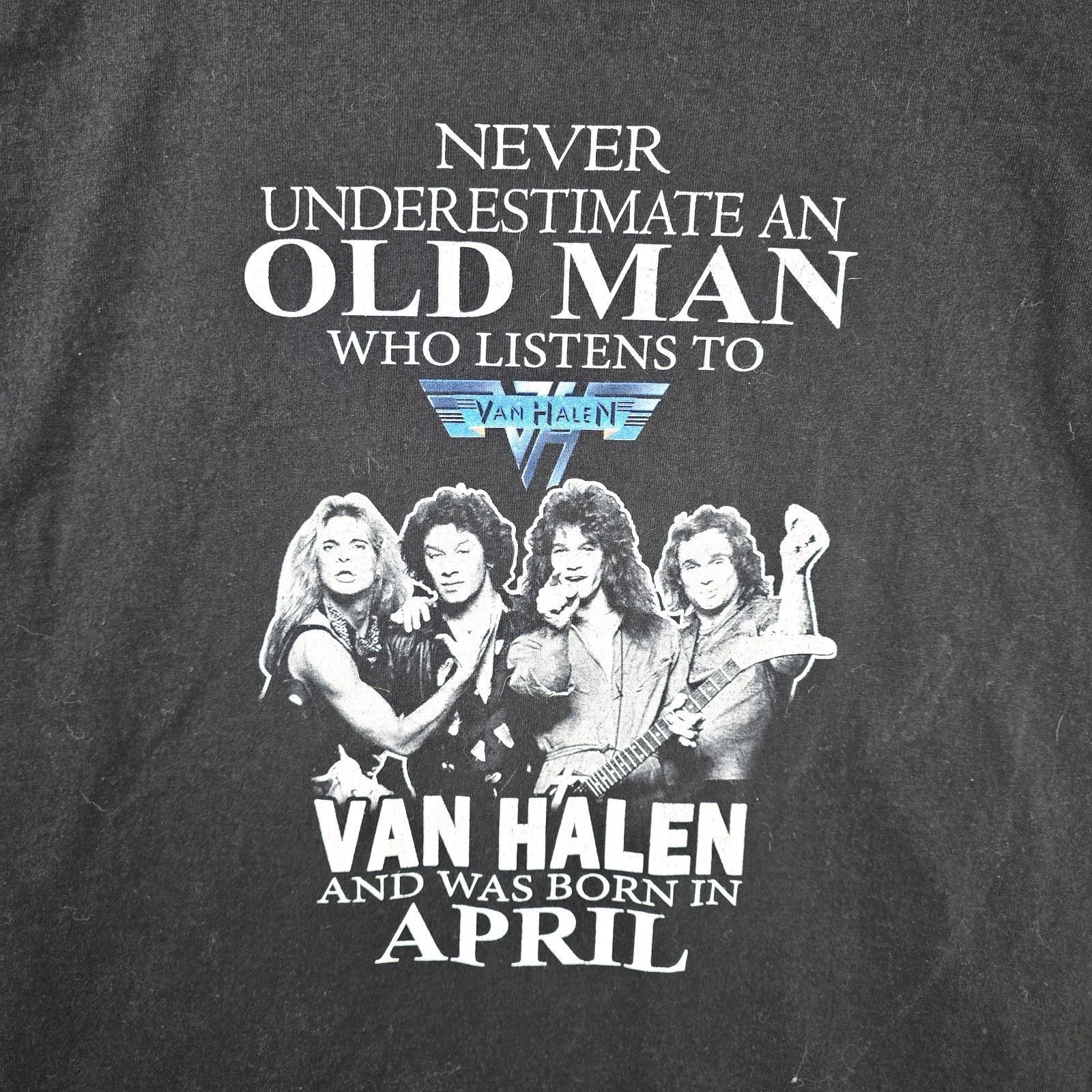 Hanes Never Underestimate An Old Man Listens Van Halen Shirt XXL Size US XXL / EU 58 / 5 - 3 Thumbnail