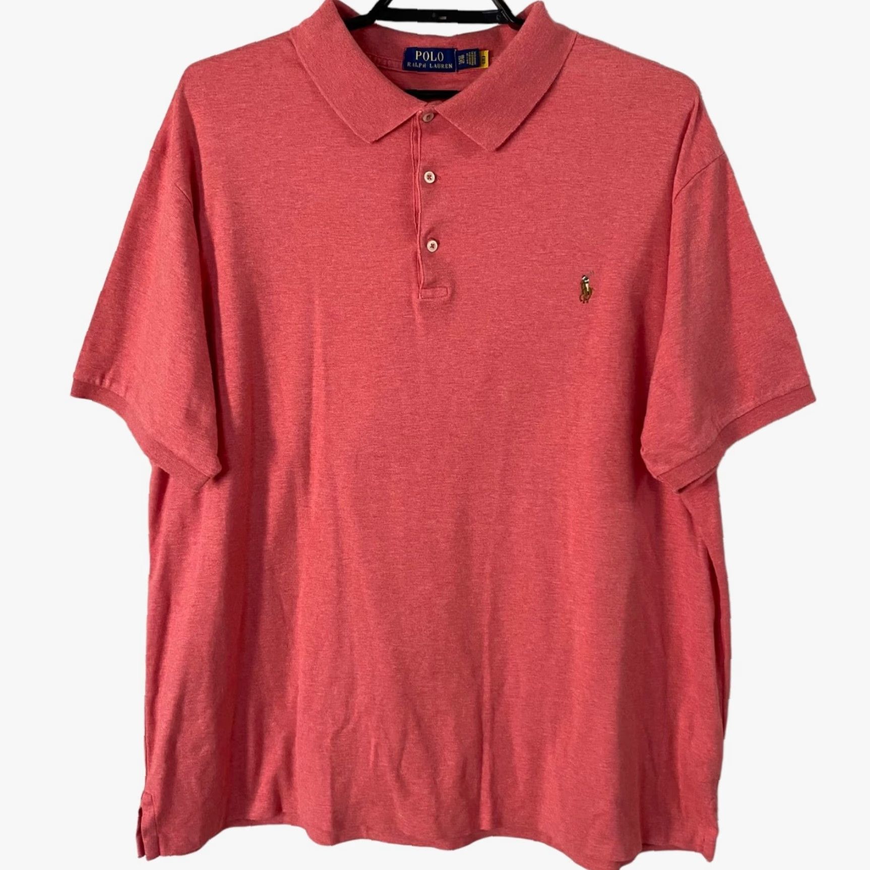 Ralph Lauren VINTAGE Polo Ralph Lauren Polo Shirt Big & Tall Light Red 2XB Men’s Size 2X Big & Tall Cotton Polo Shirt Mens Size US XXL / EU 58 / 5 - 2 Thumbnail