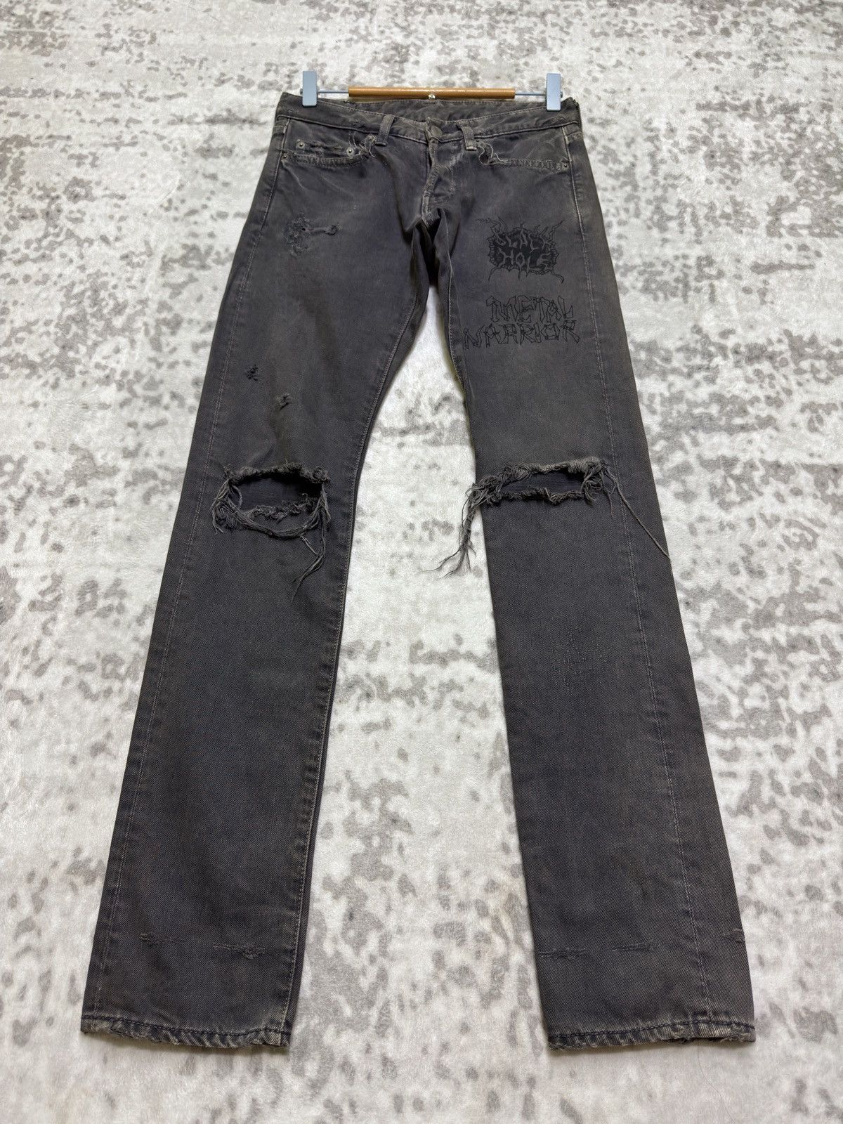 Hysteric Glamour Hysteric Glamour Metal Warrior Printed Distressed Ripped Size US 28 / EU 44 - 1 Thumbnail