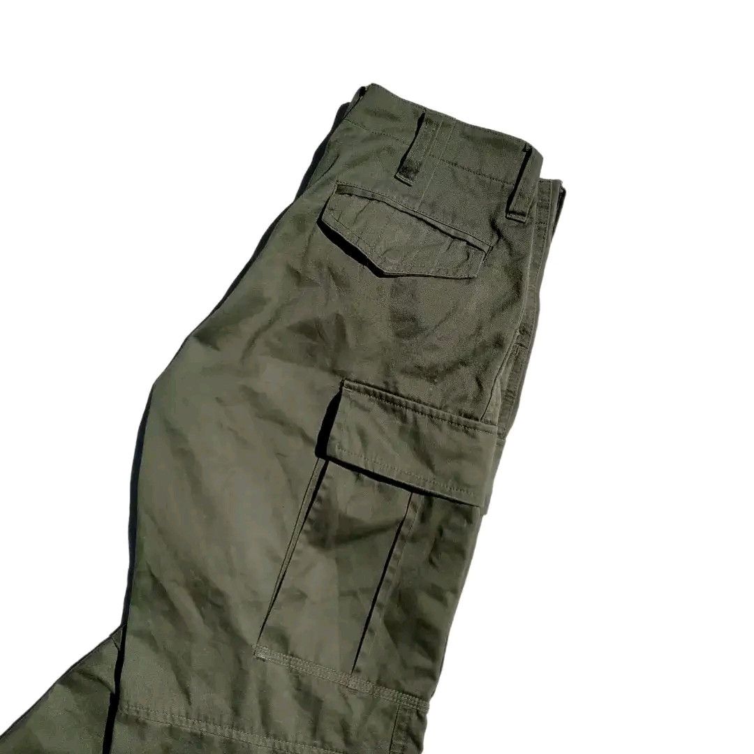 Japanese Brand Klein Plus Homme Japanese Brand Olive Green Cargo Pants Size US 28 / EU 44 - 5 Thumbnail