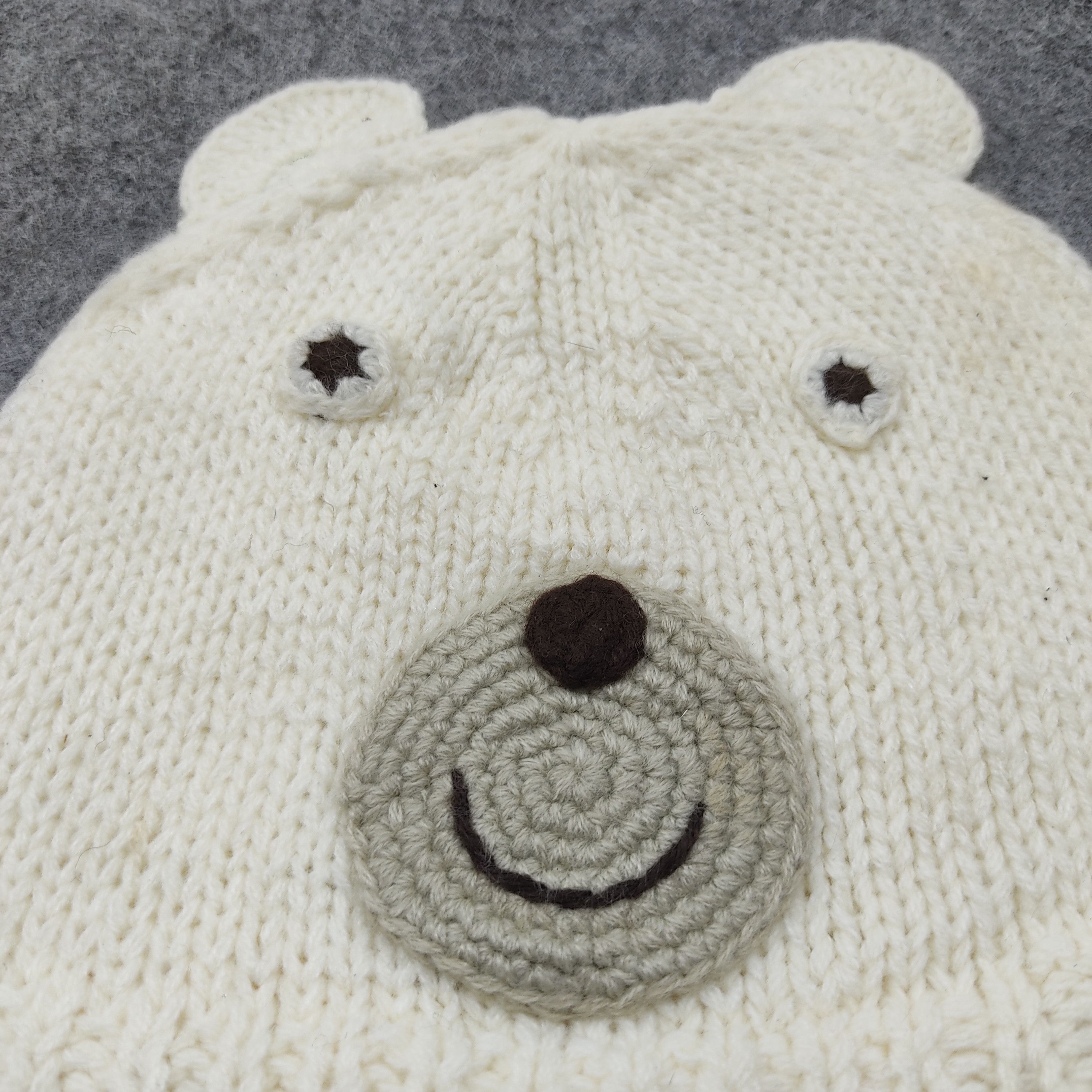 Japanese Brand × Vintage Vintage Japanese Brand Bear Knit Beanie, Snow Hat, Snow Cap Size ONE SIZE - 3 Thumbnail