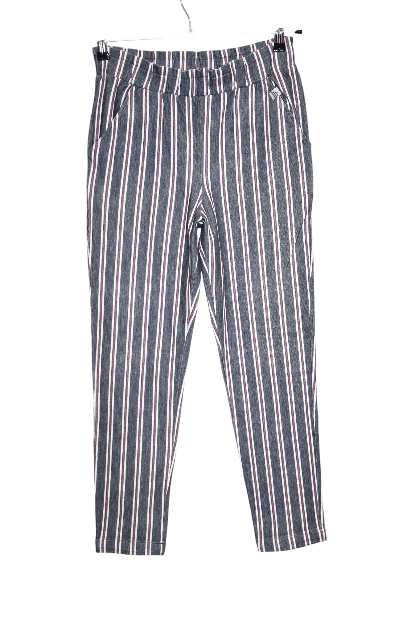 George Gina & Lucy George Gina & Lucy Washed Cotton Striped Cropped Pants Size 28" / US 6 / IT 42 - 1 Thumbnail