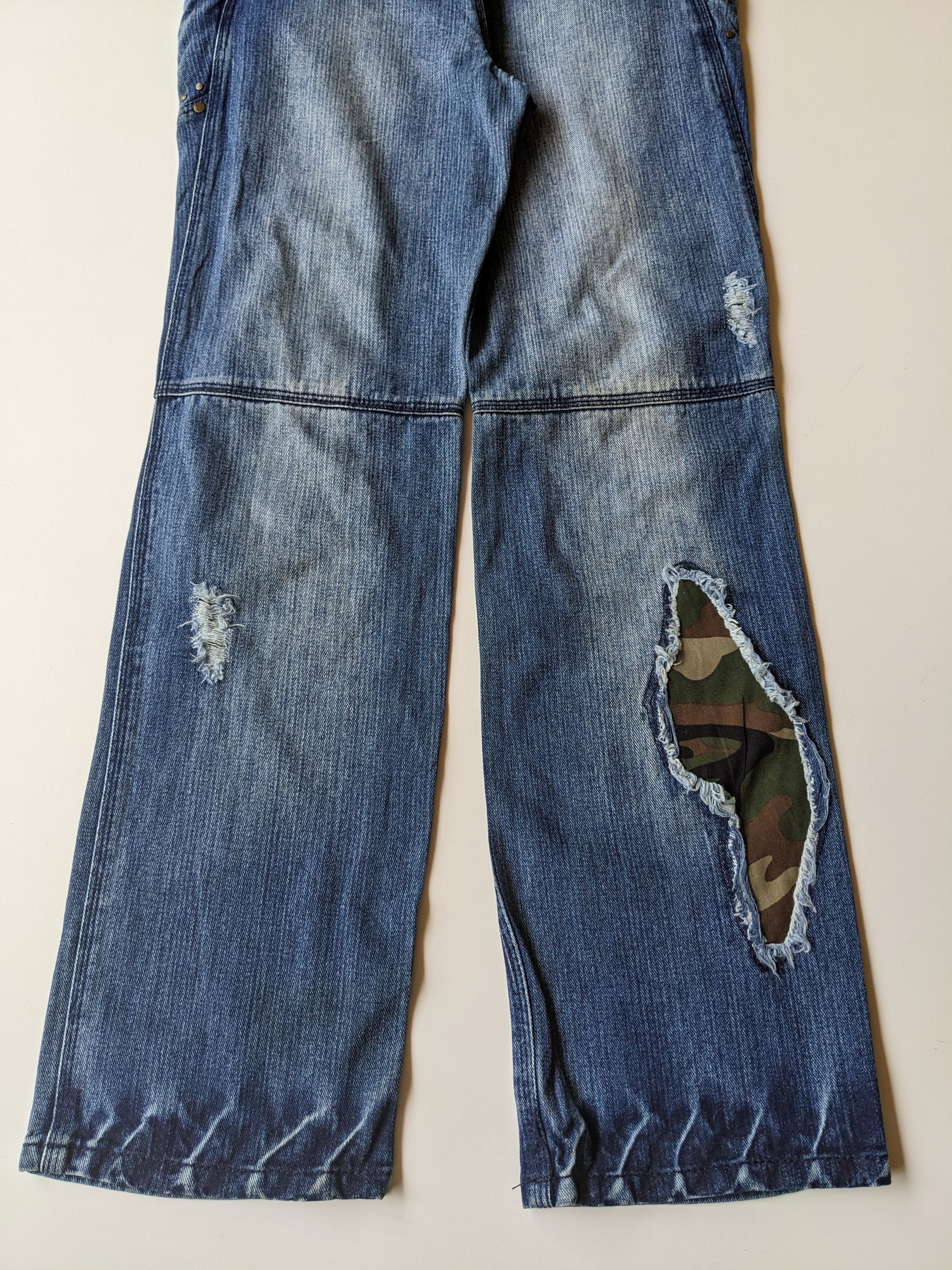 GOSTAR DE FUGA × If Six Was Nine × Japanese Brand Acid Jazz Men patchwork clawmark jeans Size US 33 - 6 Thumbnail