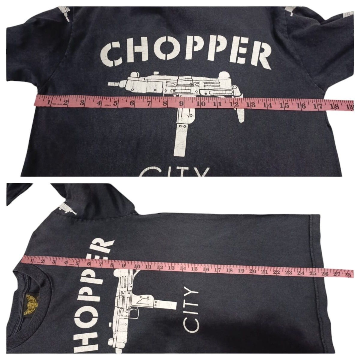 Vintage Vintage Chopper City Faded Long Sleeve T-shirt Size US S / EU 44-46 / 1 - 8 Thumbnail