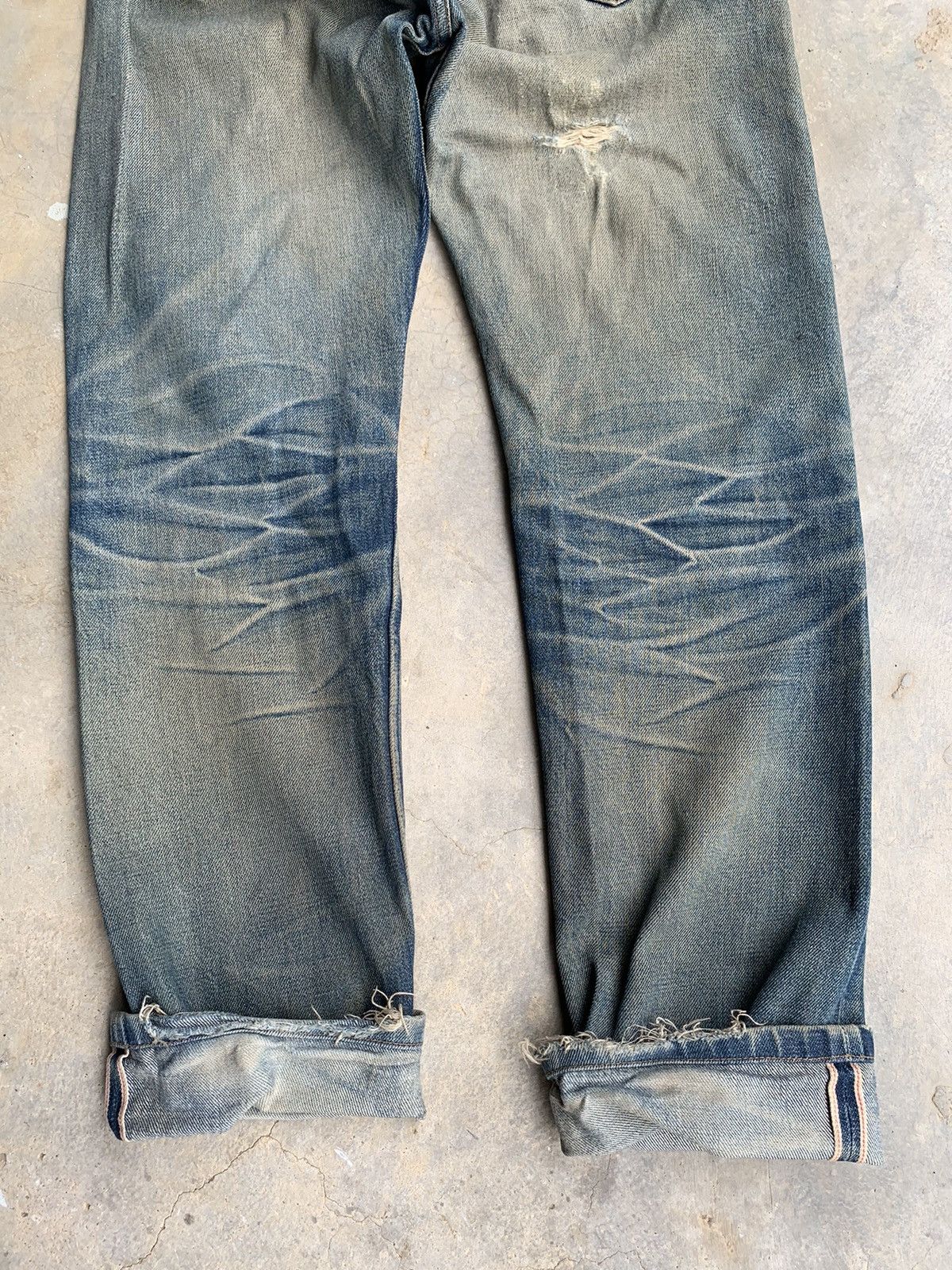 A.P.C. × Japanese Brand Apc Sun Faded Selvedge Distressed