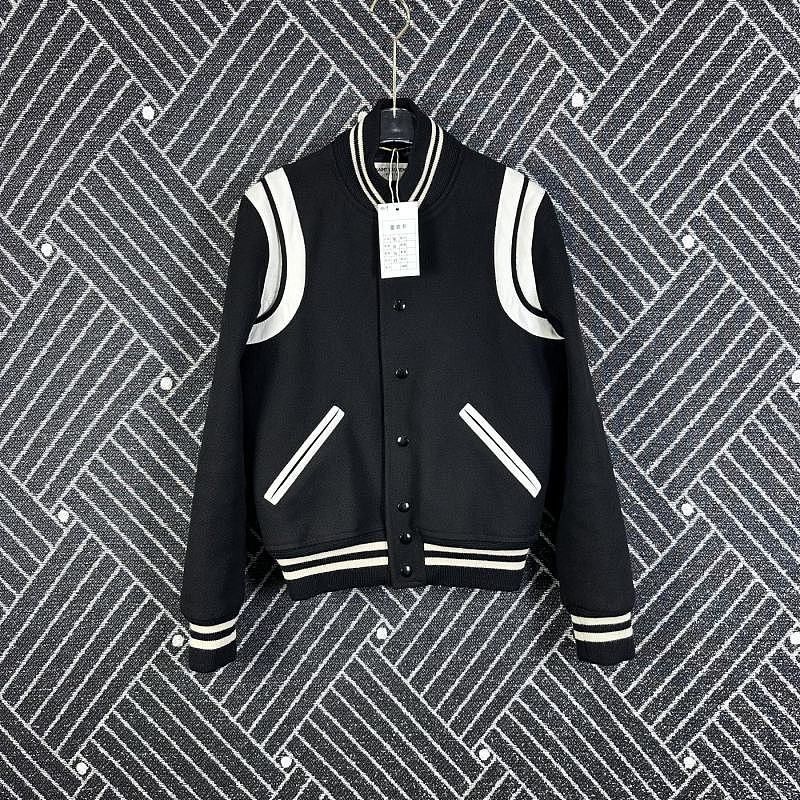 Saint Laurent Paris Saint Laurent Wool Varsity Jacket Size 38 Size S / US 4 / IT 40 - 1 Thumbnail