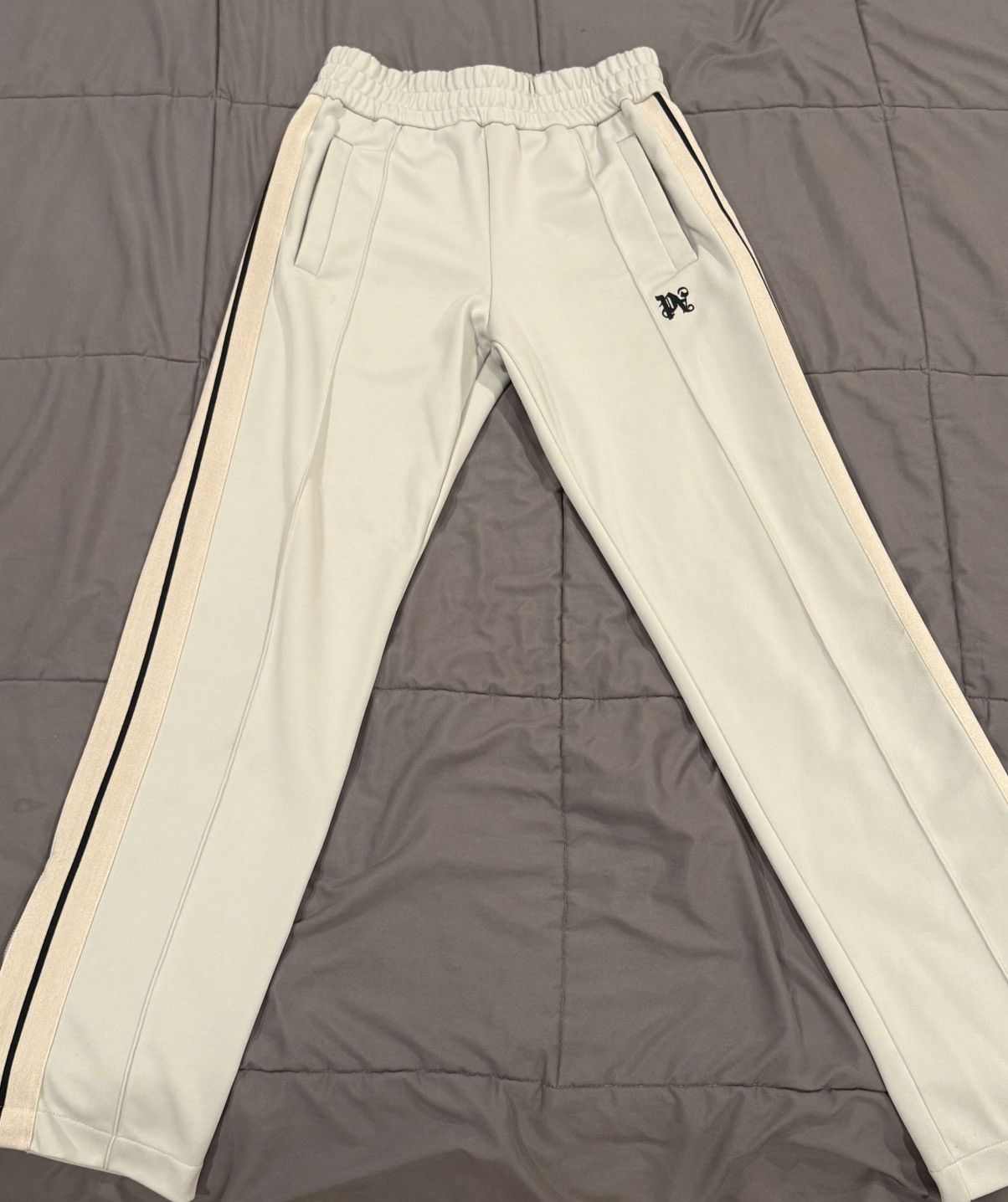 Palm Angels Palm Angels Monogram-Embroidered track pants Size US 32 / EU 48 - 1 Thumbnail