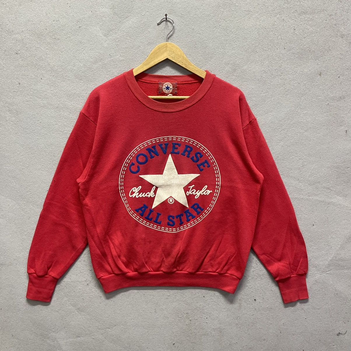 Converse Vintage Converse All Star Chuck Taylor Logo Sweatshirt Size US M / EU 48-50 / 2 - 1 Thumbnail