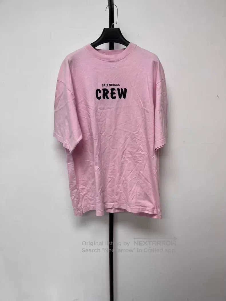 Balenciaga Balenciaga Crew Lettering Printed Short Sleeve T-Shirt Size M / US 6-8 / IT 42-44 - 1 Thumbnail