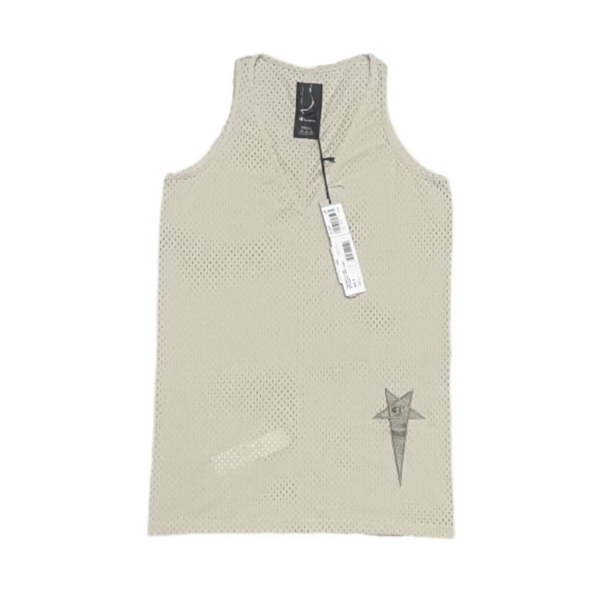 Champion × Rick Owens Rick Owens Gray Cutout Tank Top Size US M / EU 48-50 / 2 - 1 Thumbnail