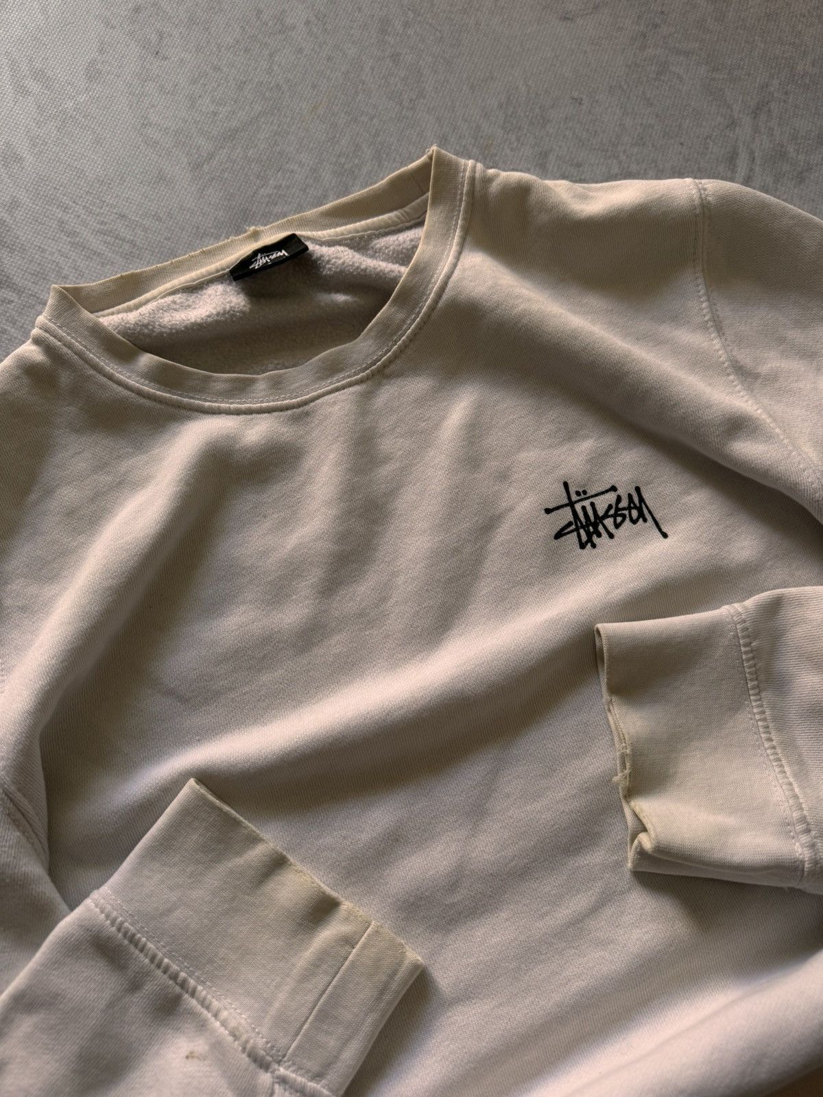 Stussy × Vintage STUSSY VINTAGE DOUBLE LOGO OVERSIZE SWEATSHIRT Size US S / EU 44-46 / 1 - 7 Thumbnail