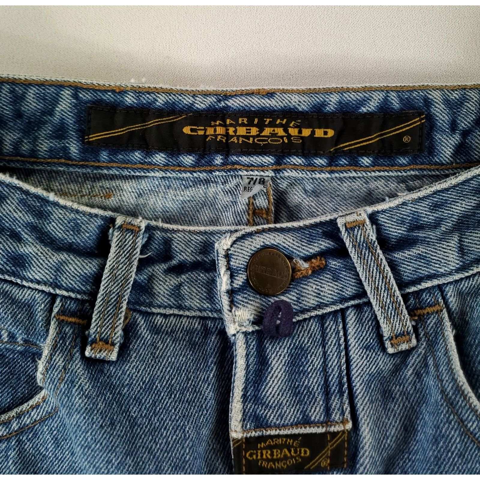 Vintage VINTAGE Girbaud Jeans Tapered 90s Marithe Francois Blue Womens 8 26x29.5 Size 30" / US 8 / IT 44 - 4 Thumbnail