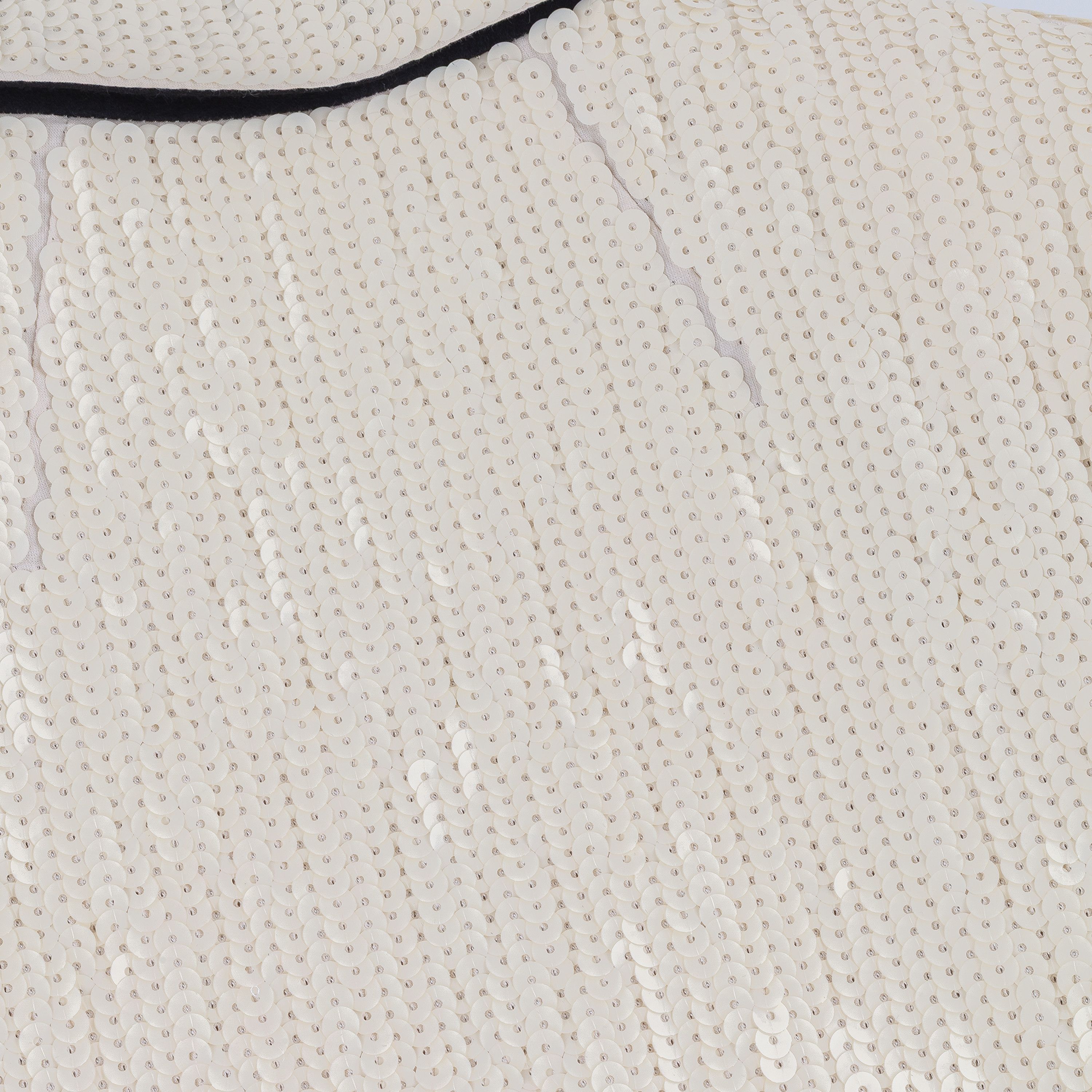 Rick Owens Rick Owens Cropped Sequins White Chalk Blazer Jacket (XS/S) Size US XS / EU 42 / 0 - 12 Thumbnail