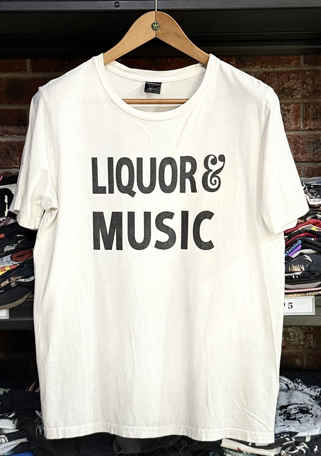 Number (N)ine Vintage Number Nine Liquor & Music Faded Japan Tee Size US M / EU 48-50 / 2 - 1 Thumbnail