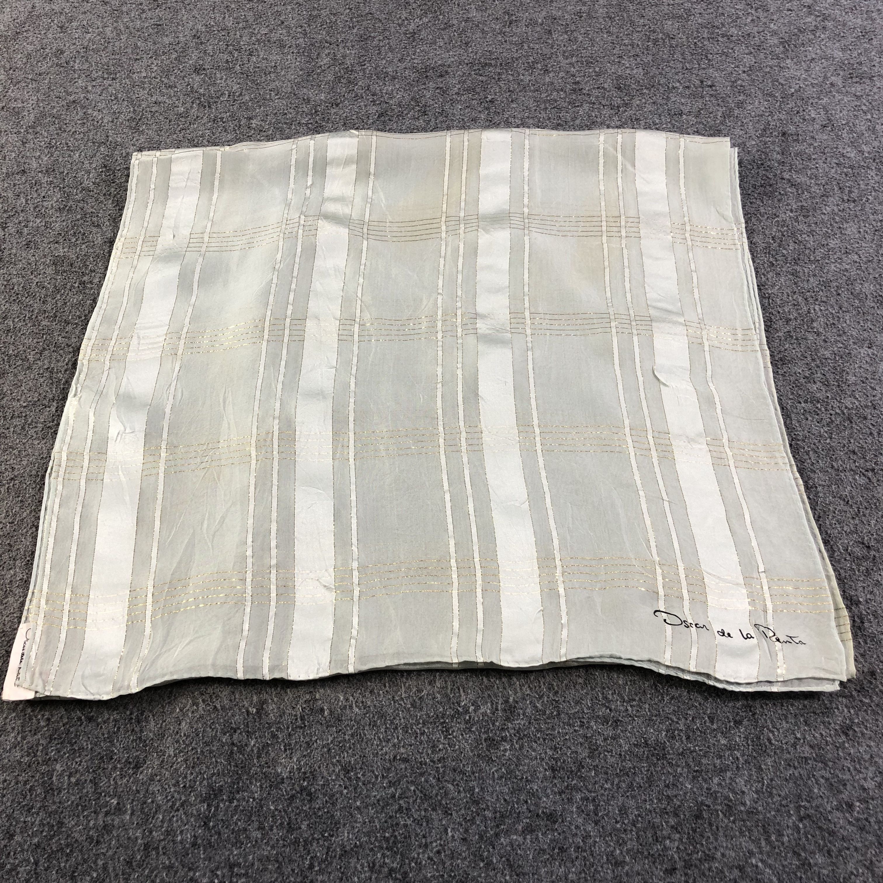 Oscar De La Renta Oscar De La Renta Silk Stole Silk Scarf M814 Size ONE SIZE - 2 Thumbnail