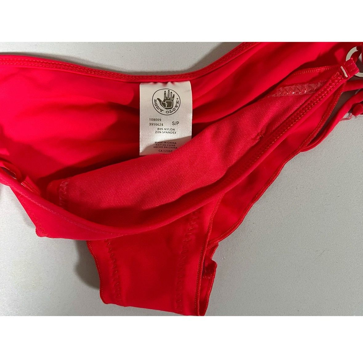 Body Glove × Designer × Vintage Body Glove Red Ruched String Bikini Swim Bottoms Size S ❤️✨ Size ONE SIZE - 3 Thumbnail