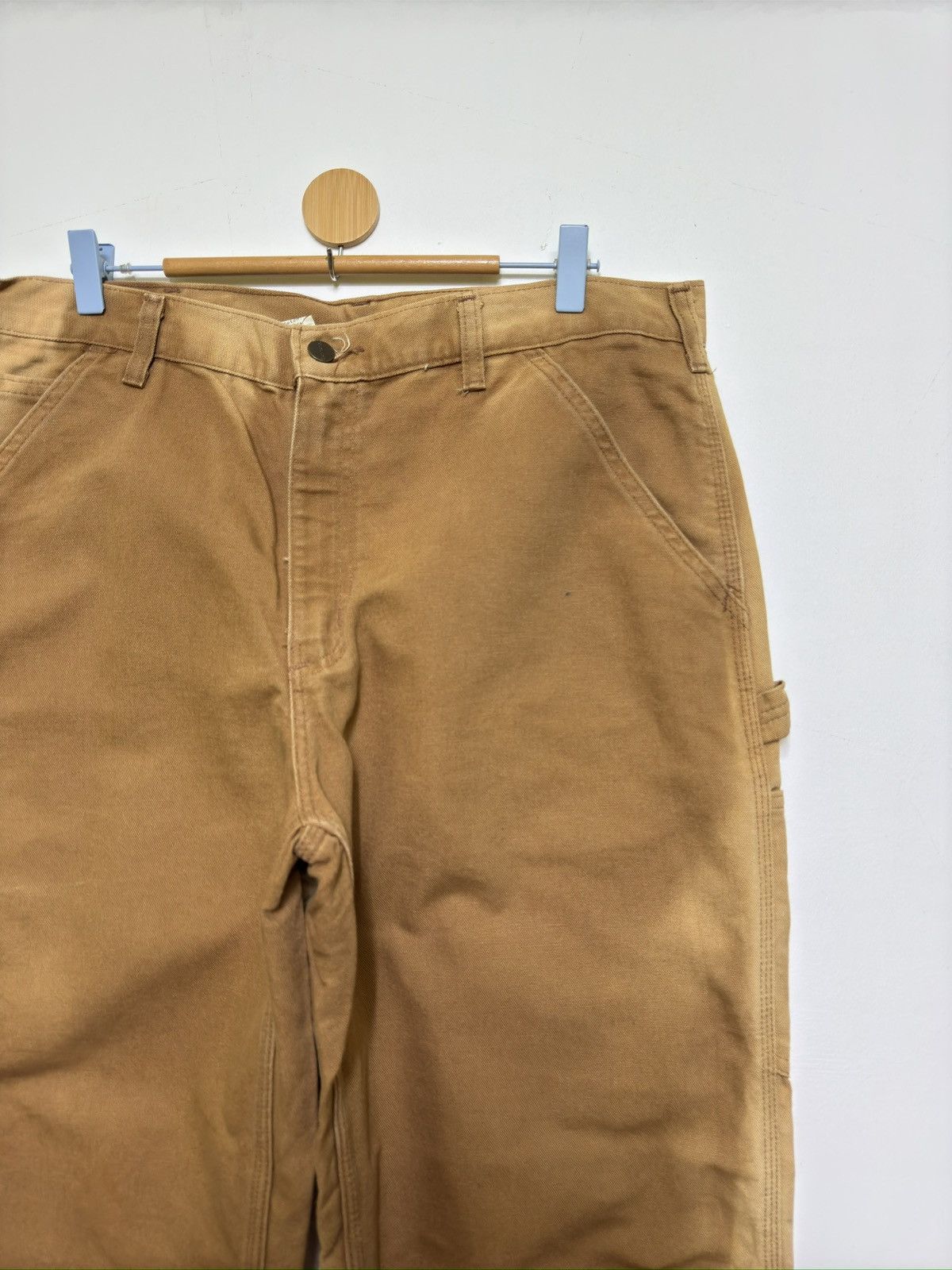 Carhartt Vintage Carhartt Super Faded Carpenter Pants Dungaree Fit Size US 35 - 5 Thumbnail