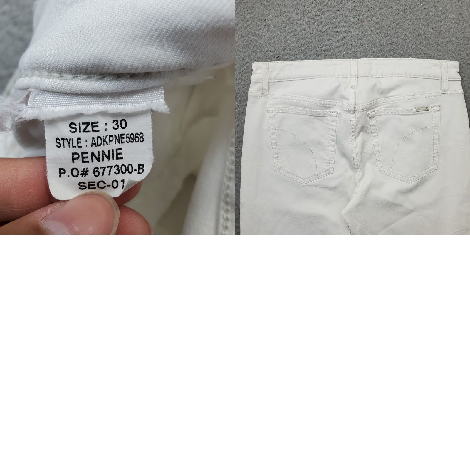 Vintage Joe's Jeans Womens 30 White Denim Americana Straight Leg Streetwear Jeans Size 30" / US 8 / IT 44 - 8 Thumbnail