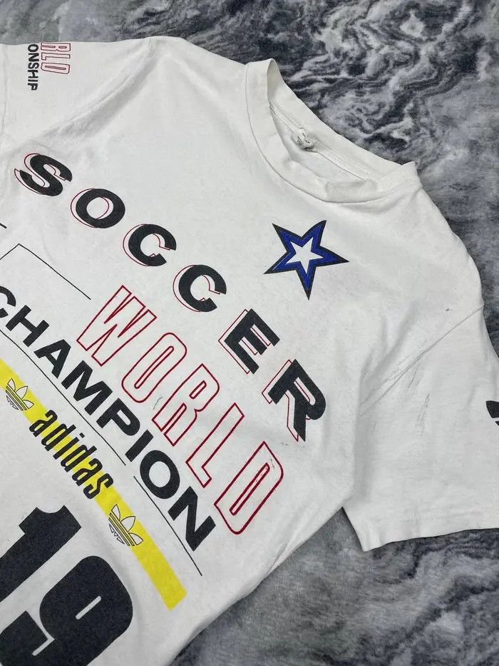 Adidas Vintage Adidas Soccer World Champion T Shirt 1994 USA Size US S / EU 44-46 / 1 - 2 Thumbnail