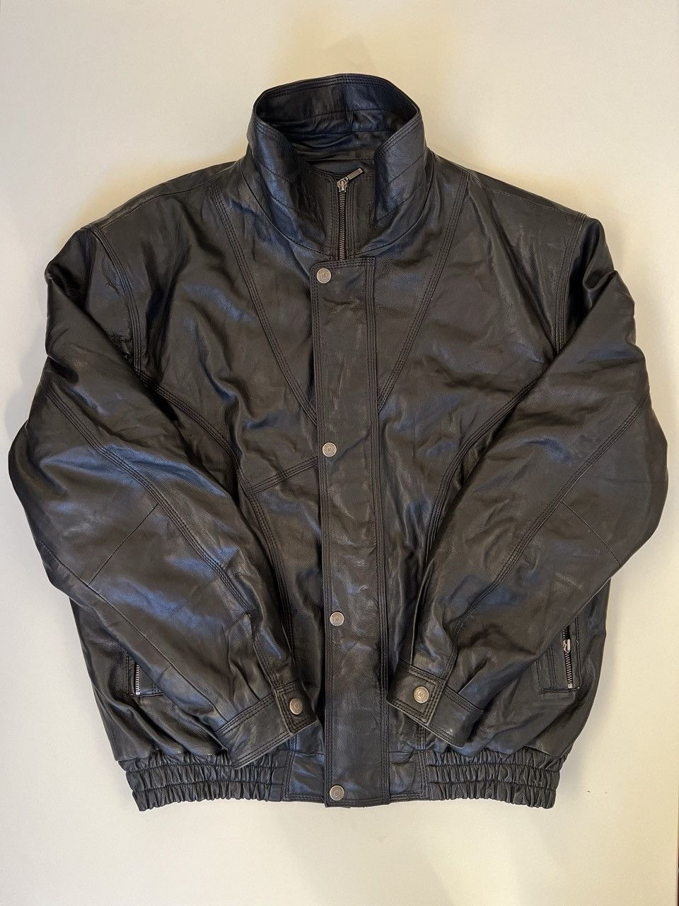 Other Maddox European Leather Jacket. Black. Size 52. Fits L Size US L / EU 52-54 / 3 - 1 Thumbnail
