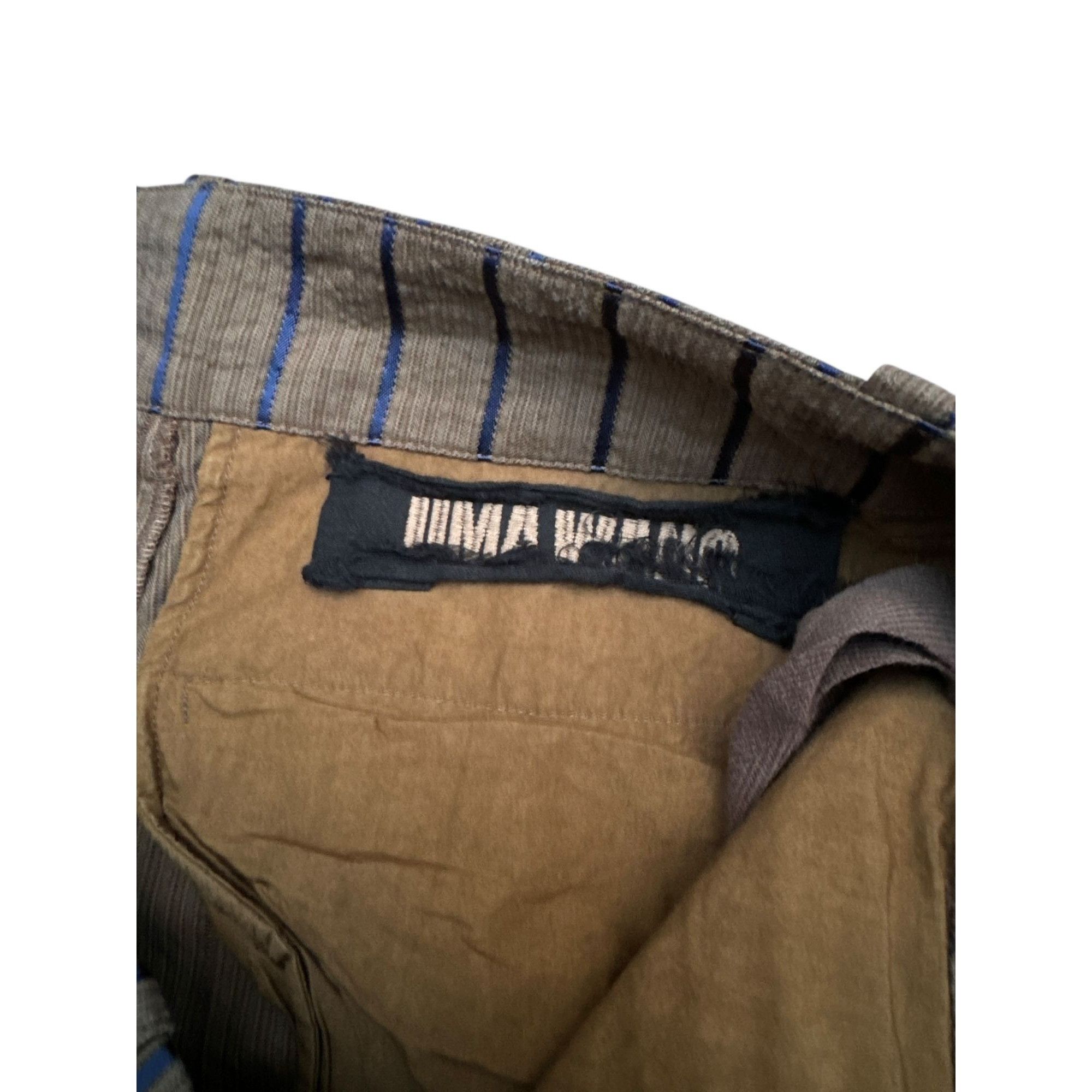 Uma Wang Brown Striped Pants Size US 32 / EU 48 - 6 Thumbnail